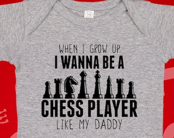 Future Chess Player Baby Bodysuit: Daddy's Buddy Infant Tee