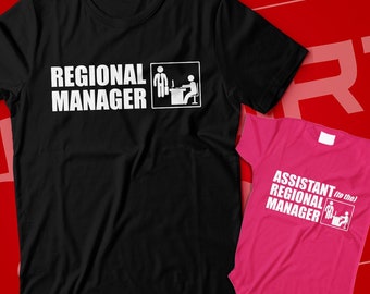 Matching Regional Manager & Assistant Shirts: Father's Day Office Humor