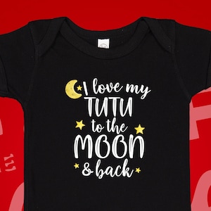 I Love My Tutu To The Moon And Back Baby Bodysuit One Piece, Toddler Shirt, Tutu Grandma Gift, Present, Tutu Loves Me, Hawaiian Grandma