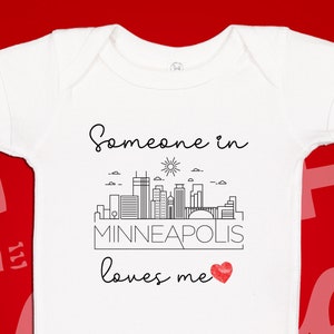 Someone In Minnesota Loves Me T-Shirt | Cute Gift Mn Someone In Minnesota Loves Me T-Shirt | Cute Gift Mn