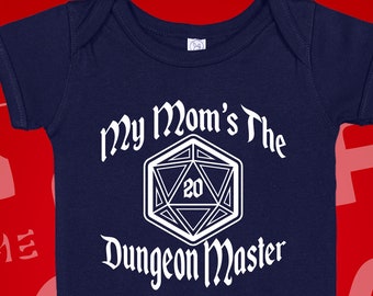 My Mom's The DM Baby Bodysuit: Nerdy RPG Infant Clothes