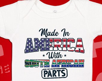 South African American Baby Bodysuit: Made In America