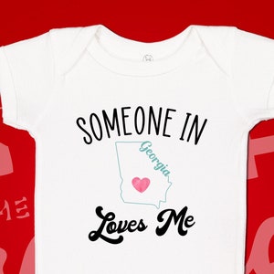 Someone In Georgia Loves Me Long Distance Relationship Shirt Someone In Georgia Loves Me Long Distance Relationship Shirt