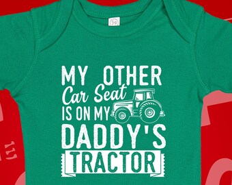 Tractor Baby Bodysuit: Farmer Dad Gift, Farm Pregnancy Reveal
