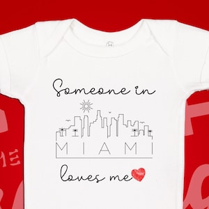 Miami Baby Bodysuit: Someone Loves Me in Florida, Long Distance Gift