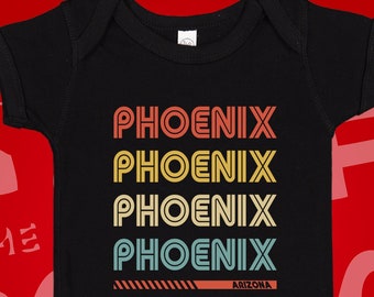 Retro Phoenix Arizona Baby Bodysuit or Toddler Tee