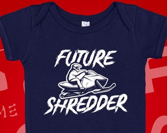Future Shredder Snowmobile Baby Bodysuit or Toddler Tee
