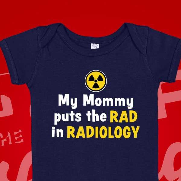 Radiologist Baby Bodysuit One Piece, X-Ray Technician Toddler Shirt, X-Ray Tech Baby Shower Gift, Radiology Baby Clothes, Radiographer Shirt