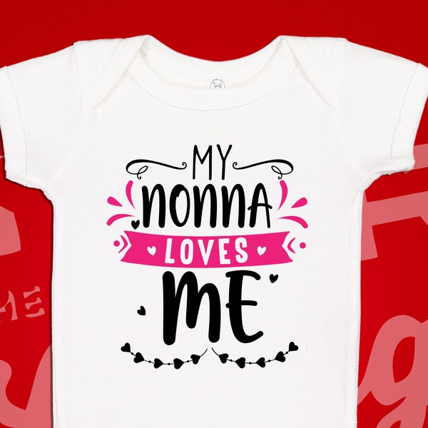 My Nonna Loves Me Baby One Piece Bodysuit Toddler T-Shirt, I Love My Nonna, Nonna Gifts, Nonna Baby Clothes, Nonna Clothing, Italian Grandma