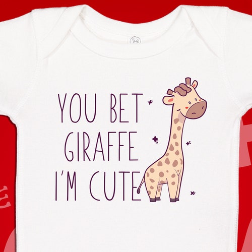 thumbnail image 2 of You Bet Giraffe I'm Cute Svg, Png, Eps, Pdf File, You Bet Giraffe, Baby... 2 of 13