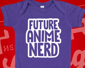 Future Anime Nerd Baby Bodysuit: Otaku Gift