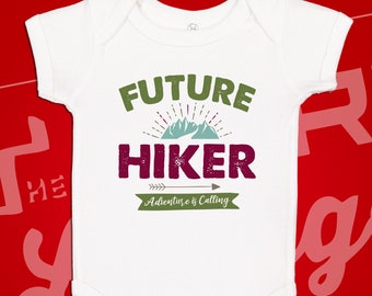 Future Hiker Baby Bodysuit: Adventure Awaits