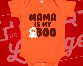 Mama Is My Boo Halloween Baby Bodysuit