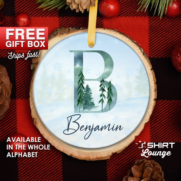 Initial Ornaments Etsy