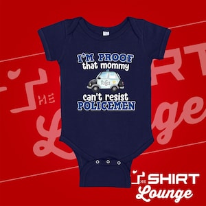 Police Dad Baby Announcement One Piece Funny Police Officer Newborn Clothes Gift