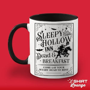 Sleepy Hollow Inn Mug: Retro Halloween Coffee Cup