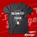 Funny Italian T-Shirt | I'm Italian I Can't Help It | Italian Gift for Wife, Husband, Girlfriend, Boyfriend | Cute Italy Flag Heritage Tee 