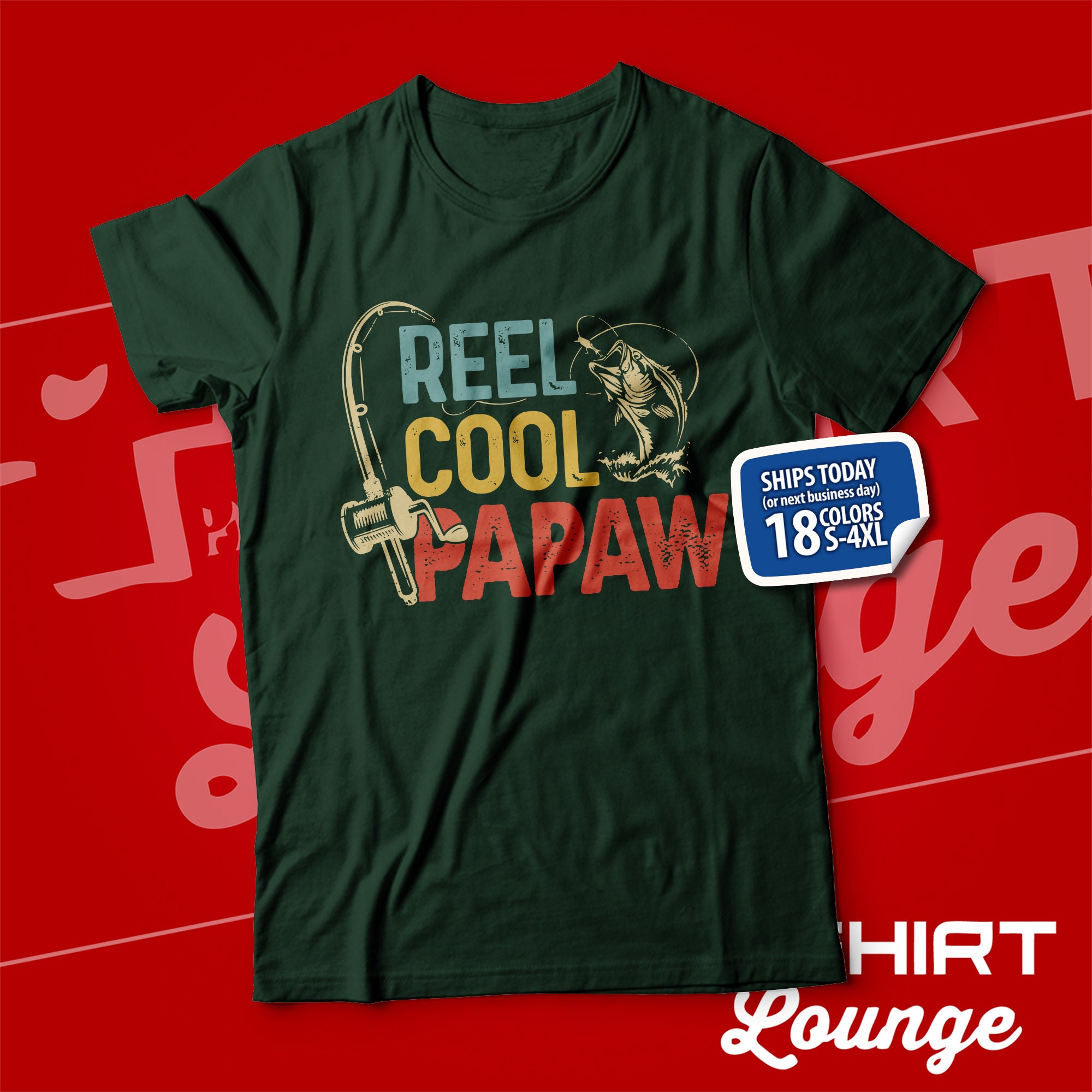 Reel Cool Papaw Shirt for Men, Papaw Fishing T-shirt, Papaw Fisherman, Papaw  Grandpa Gift From Grandkids, Papaw Fishing Buddy, Papaw Life 
