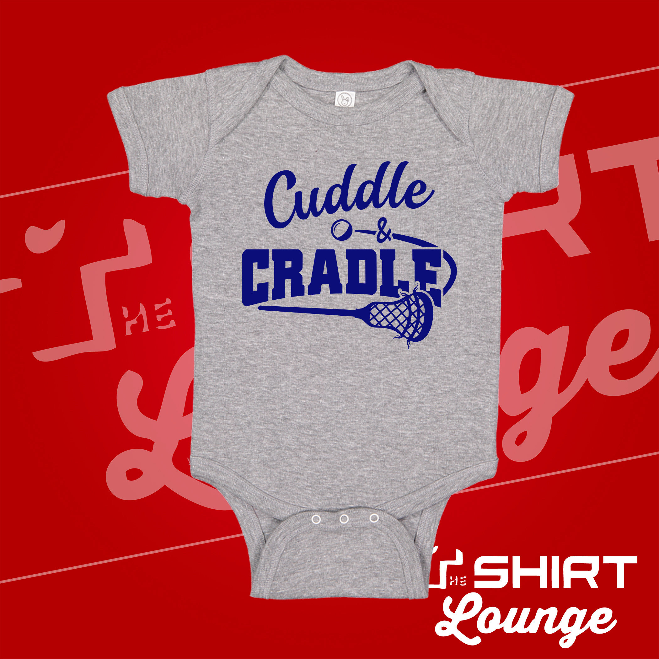 Lacrosse Baby Bodysuit One Piece or Toddler T shirt Cuddle and