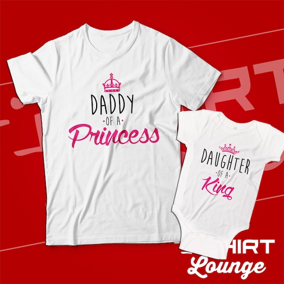 Principessa Maglietta Figlia T-shirt Donna E Body Neonato Bianco