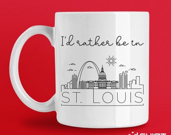 St Louis Skyline Coffee Mug, Missouri Travel Souvenir Gift