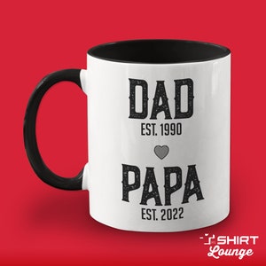 Only the Best Dads Get Promoted to Papa coffee mugs – Timber 2 Glass