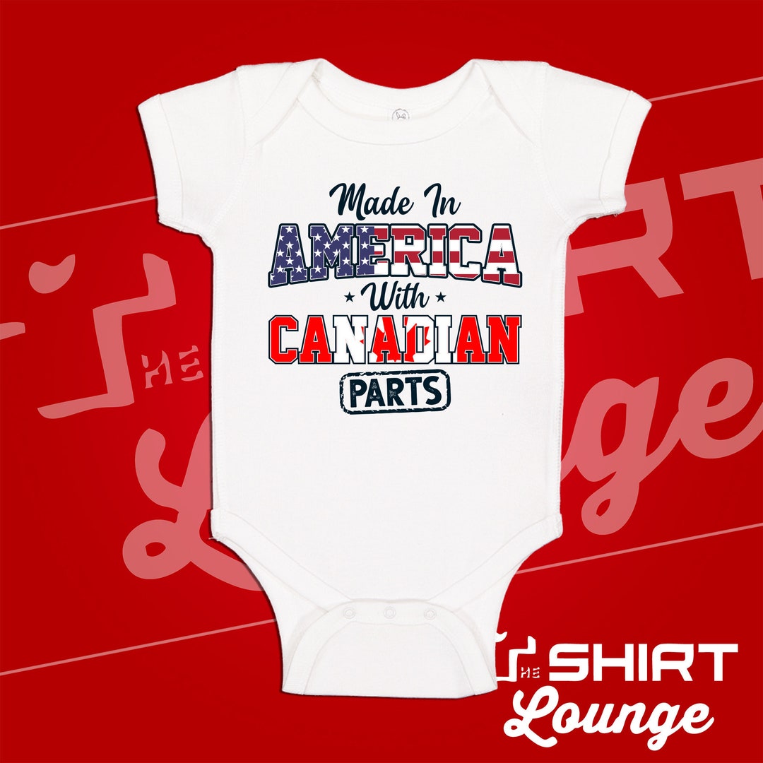 Bodysuit Canadian Made Baby Clothes Kids Canada Day Shirt