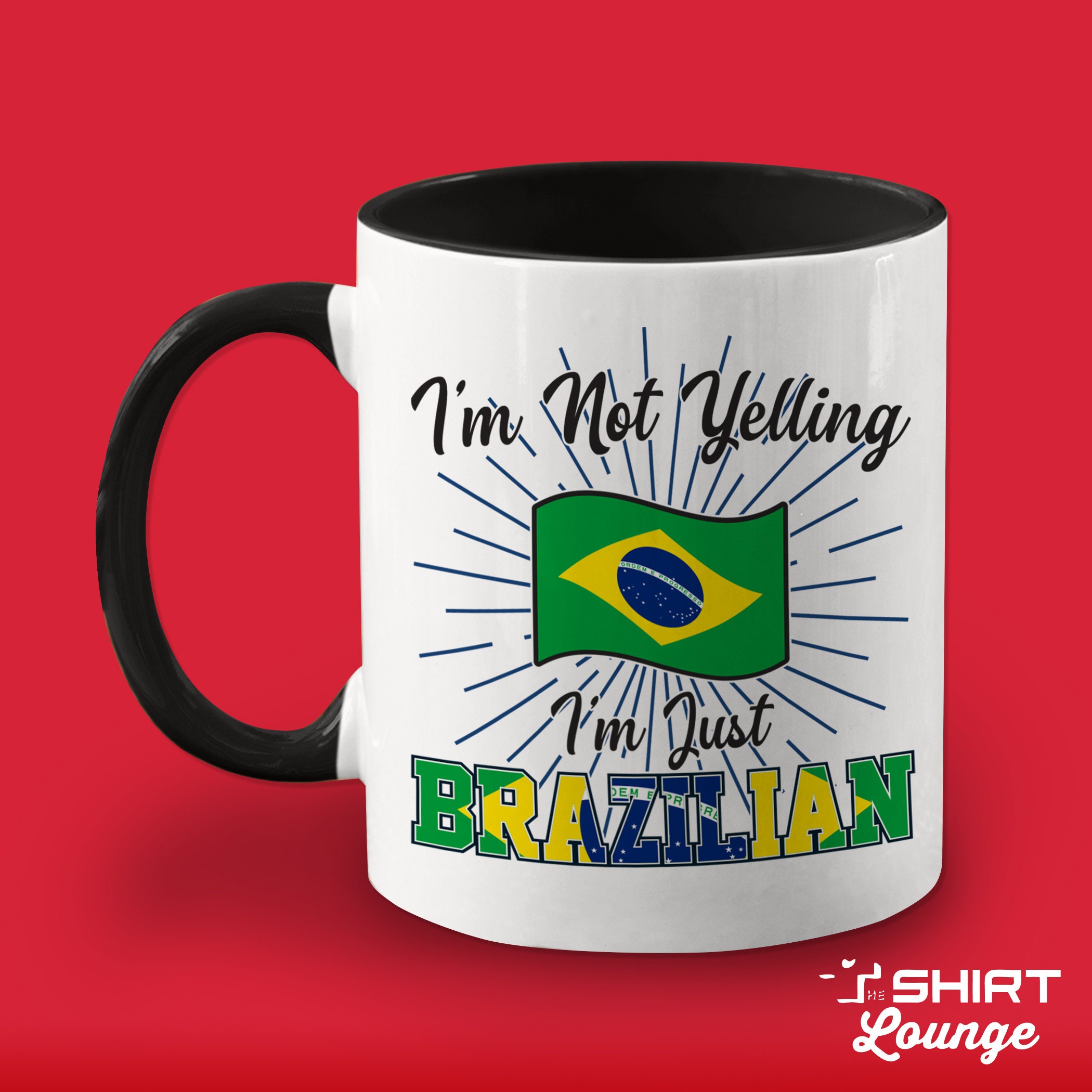 Funny Brazilian Mug: "i'm Not Yelling" Coffee Cup - Etsy Israel