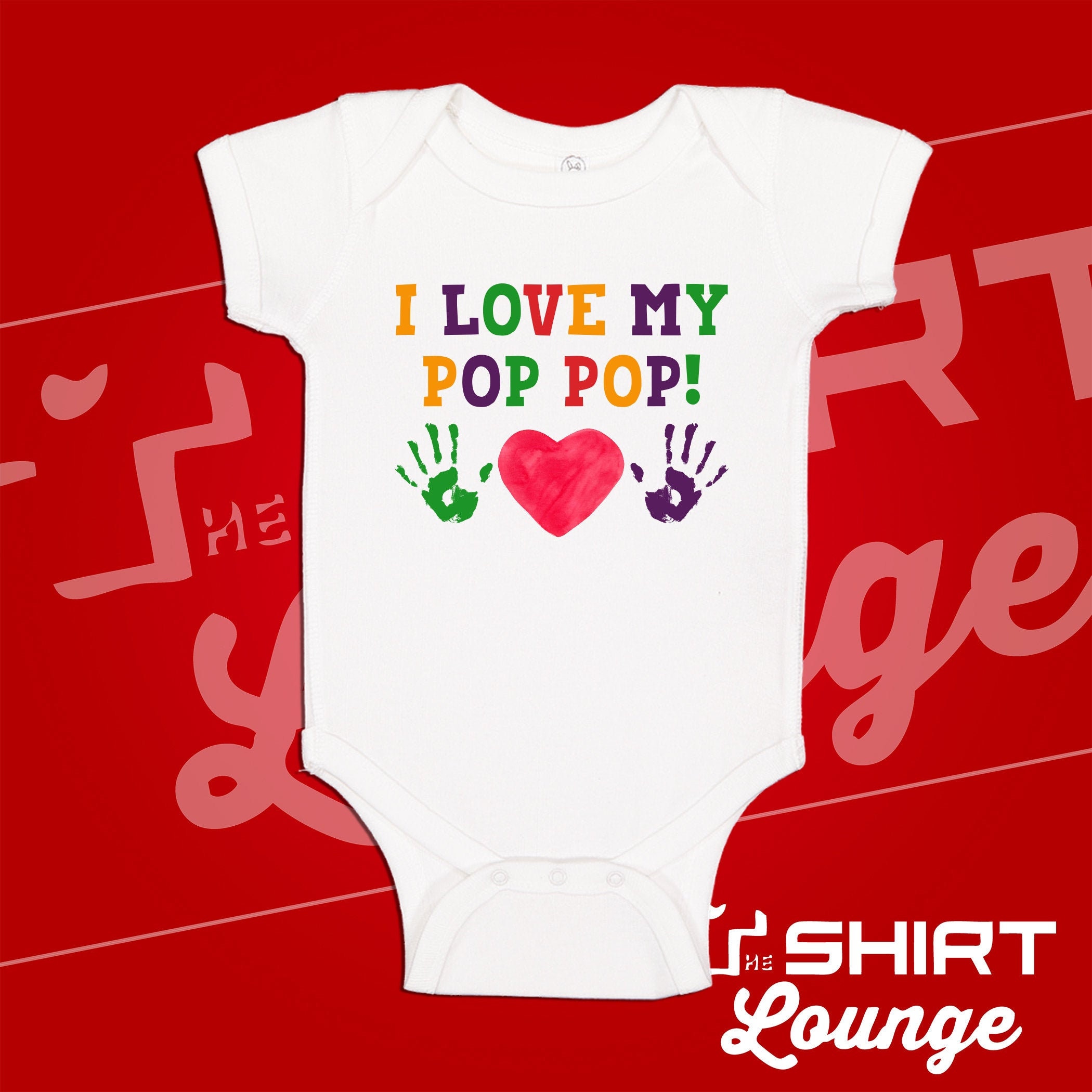 My Other Car Seat Is On My Pop-Pop's Tractor Onesie - Grandpa Baby Gift