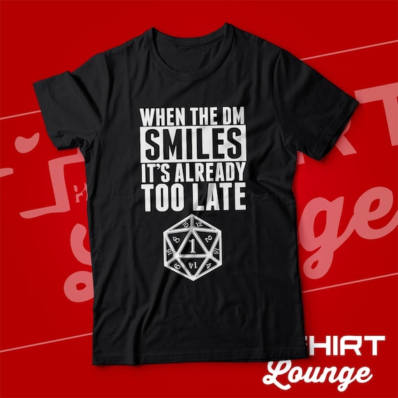 D20 Dungeon Master T-Shirt Birthday gift for DM DnD Shirt