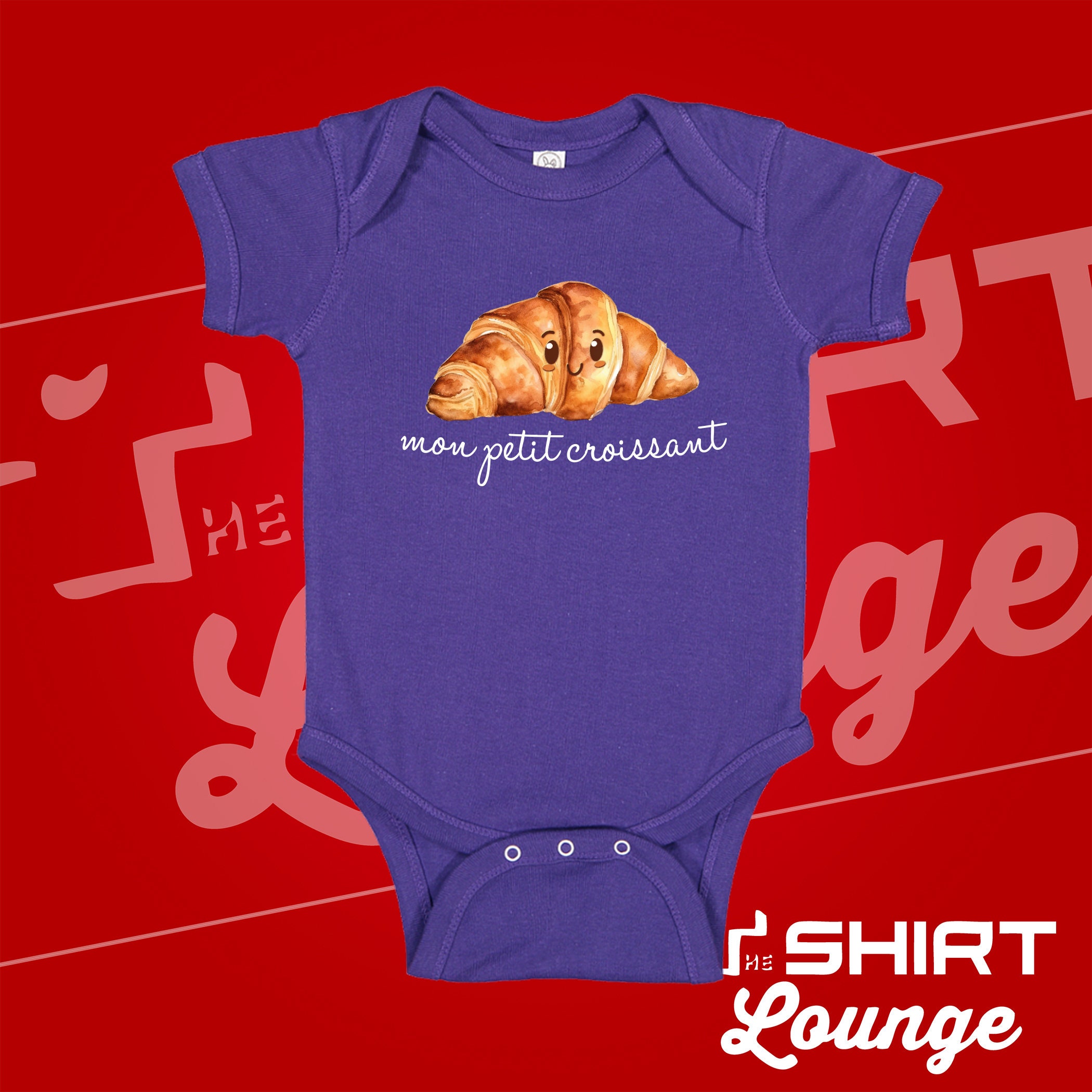 Croissant Baby Bodysuit: 