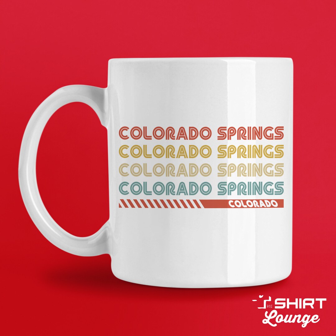 Colorado Springs Mug Gift, Retro Colorado Coffee Cup, Vintage Colorado