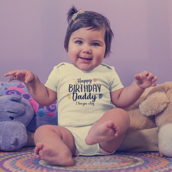 Happy birthday daddy newborn outfit sales