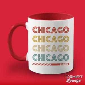 Retro Chicago Illinois Coffee Mug: Vintage Souvenir Gift