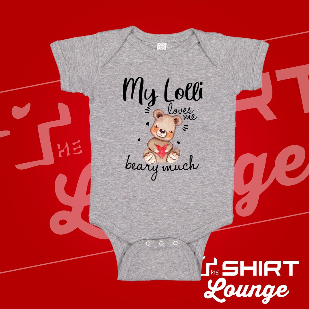 My Nonna Loves Me Beary Much Baby Bodysuit One Piece Nb Athletic Heather