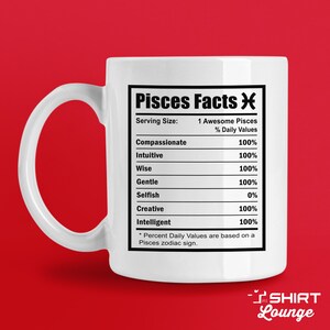 Pisces Mug, Pisces Coffee Cup, Funny Pisces Gift, Zodiac Present for Pisces Sign, Horoscope Mug, Astrology Mug, Pisces Birthday Gift