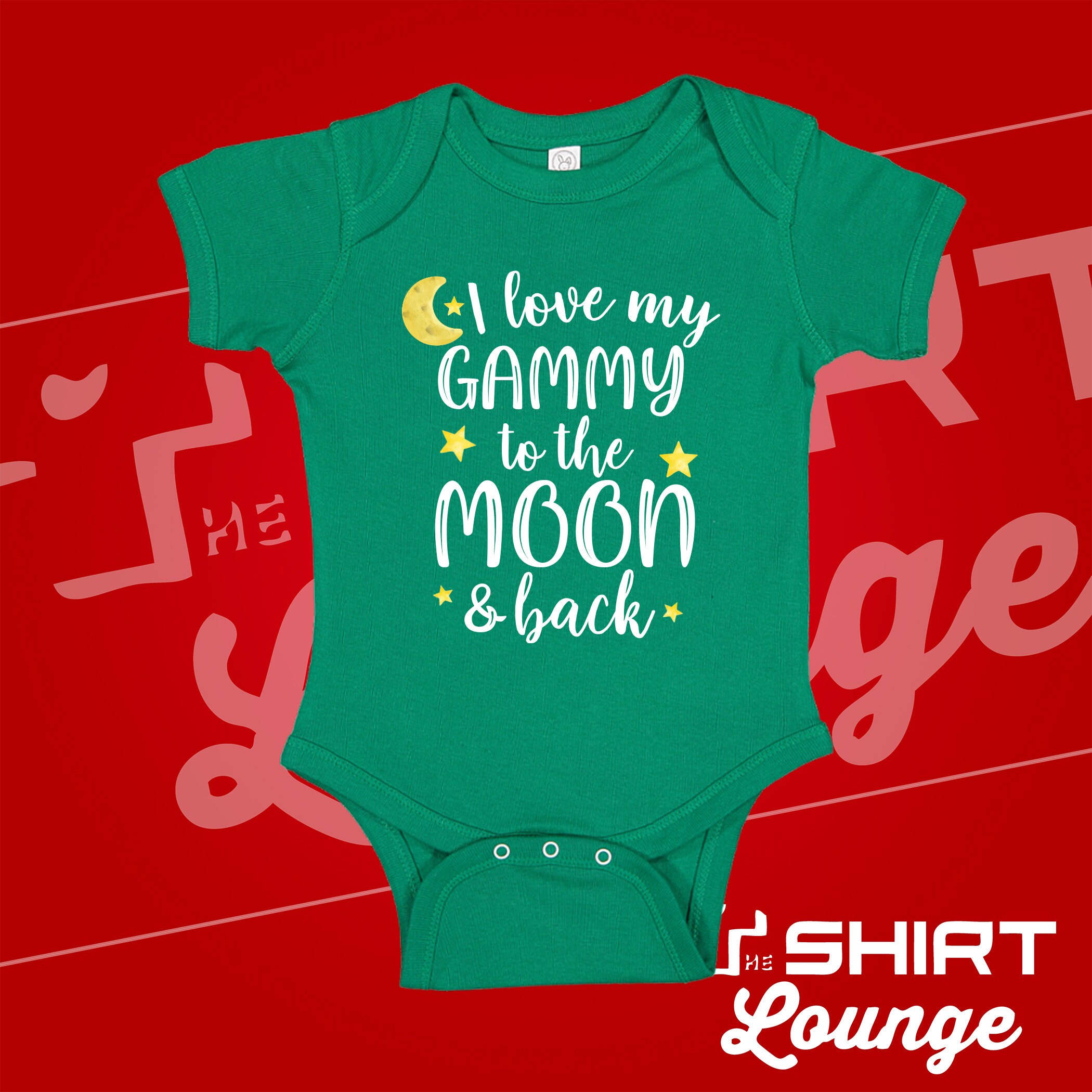 I Love My Gammy to the Moon and Back Baby Bodysuit One Piece, Gammy ...