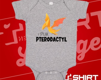 Pterodactyl Baby One Piece Bodysuit or Toddler T-Shirt Dinosaur Newborn Outfit