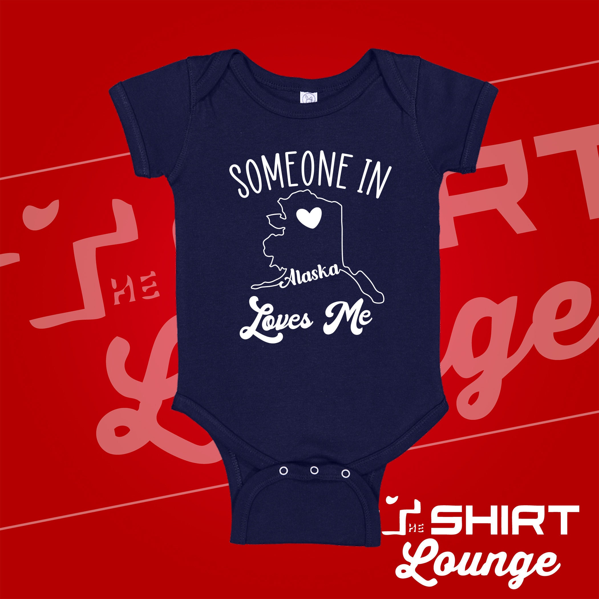 Alaska Baby Bodysuit, Someone Loves Me In Alaska One Piece Shirt, Somebody, Long Distance, Alaska Baby Gift, Present, Clothes, AK Outfit
