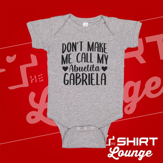 No me hagas llamar a mi abuela bebe body una pieza camiseta para ninos pequenos ropa de bebe abuela ropa regalos de abuela para la abuela regalos Etsy Mexico