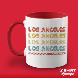 Los Angeles Mug Gift, Retro California Coffee Cup, Vintage Los Angeles California Coffee Mug, Los Angeles Gift Idea, Los Angeles Stuff, CA