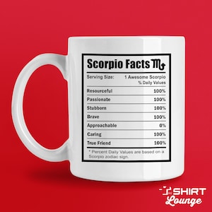 Scorpio Mug, Scorpio Coffee Cup, Funny Scorpio Gift, Zodiac Present for Scorpio Sign, Horoscope Mug, Astrology Mug, Scorpio Birthday Idea