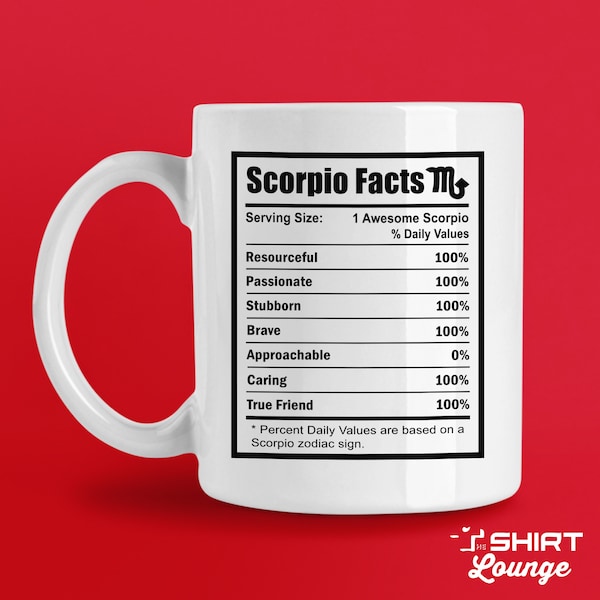 Scorpio Mug, Scorpio Coffee Cup, Funny Scorpio Gift, Zodiac Present for Scorpio Sign, Horoscope Mug, Astrology Mug, Scorpio Birthday Idea