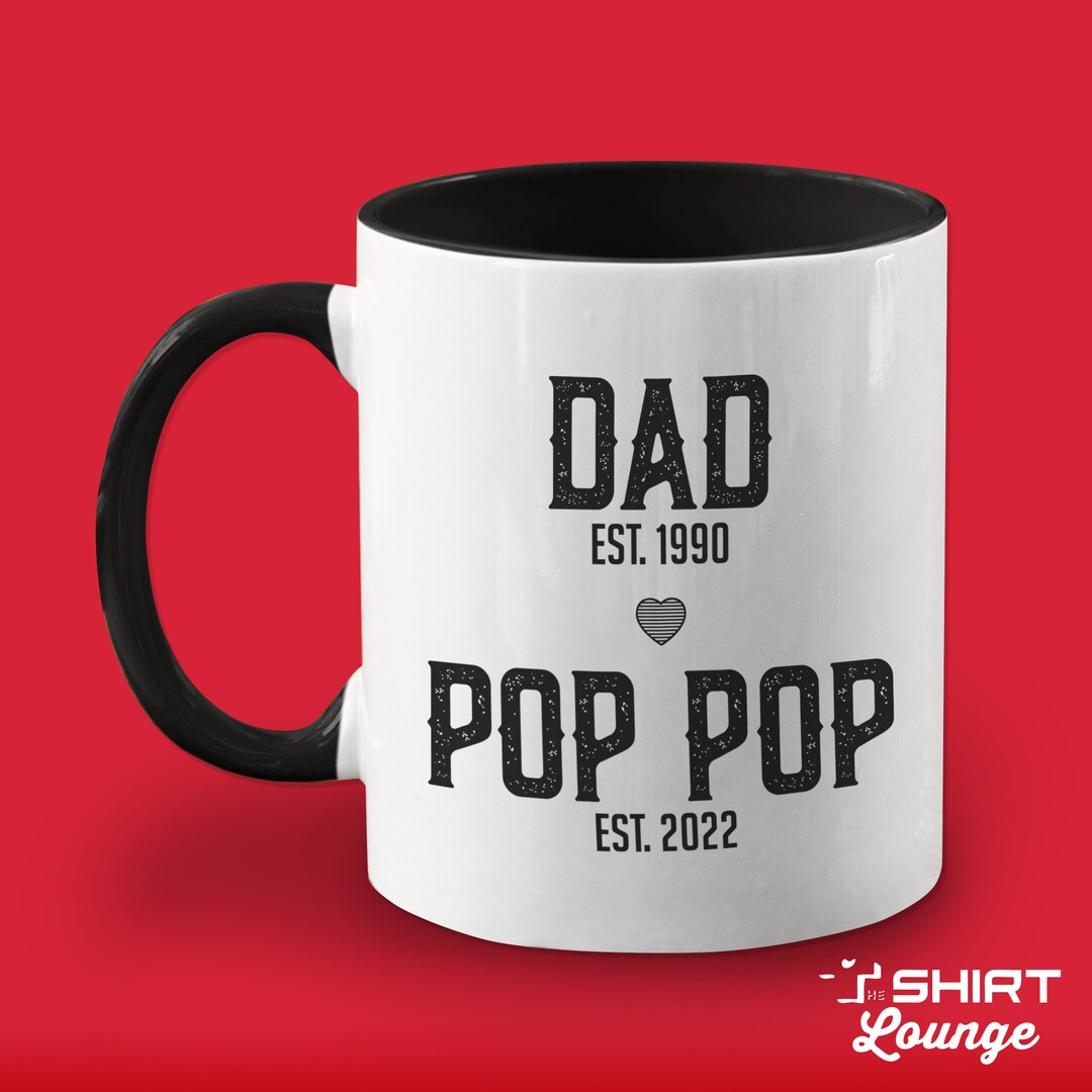 Custom Pop Pop Mug, Personalized Coffee Cup, First Time Pop Pop Gift