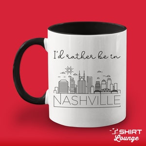 Nashville Skyline Coffee Mug: Tennessee Travel Gift