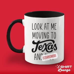 Funny Texas Moving Away Mug: Goodbye Gift for Coworker