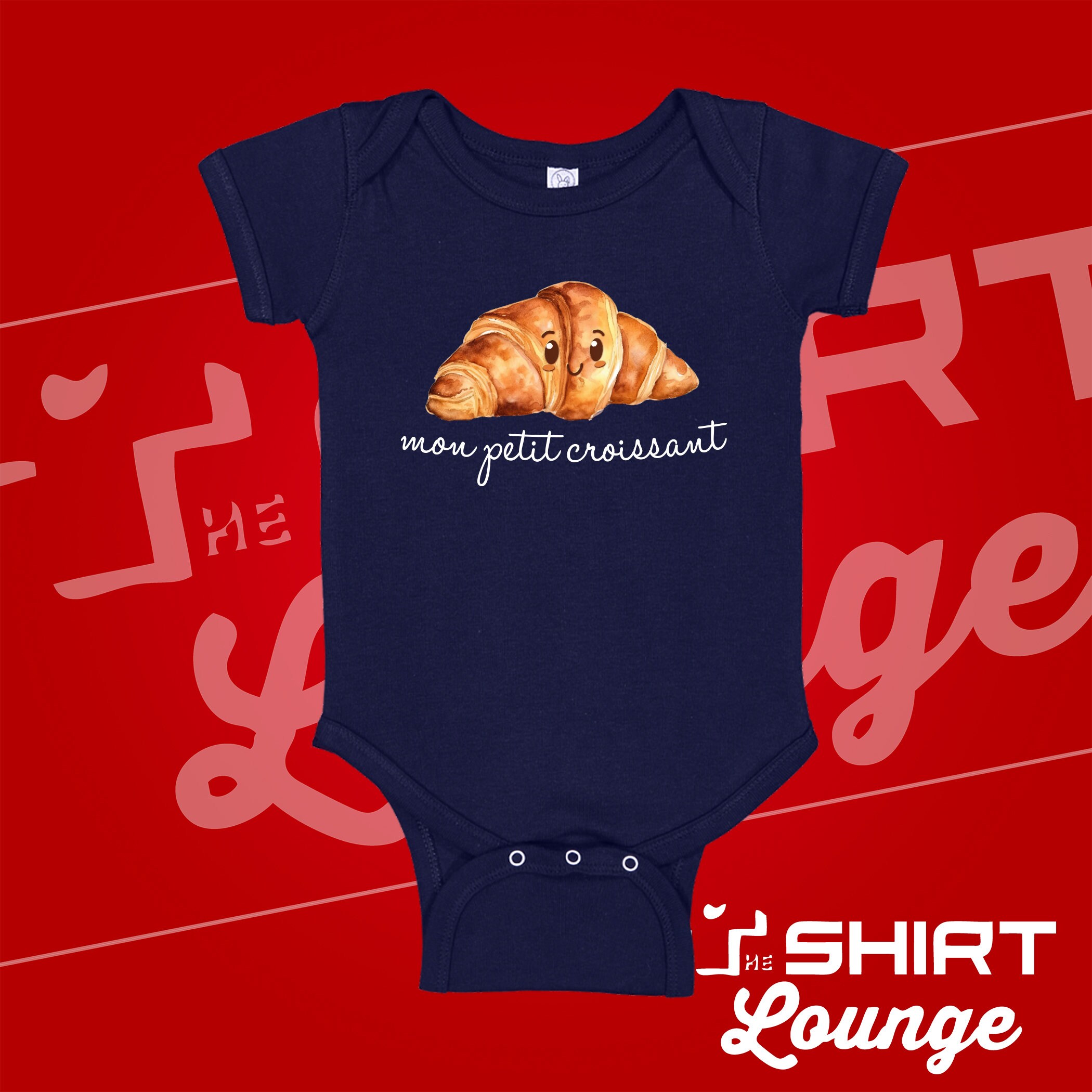 Croissant Baby Bodysuit: 