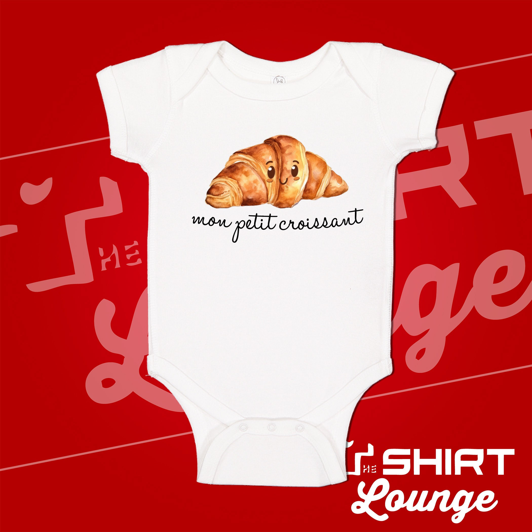 Croissant Baby Bodysuit: 