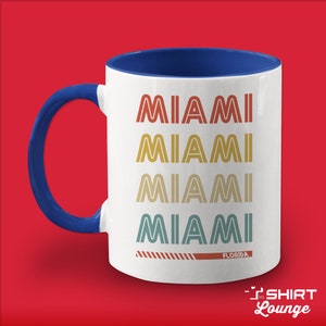 Retro Miami Florida Coffee Mug: Vintage City Cup Gift