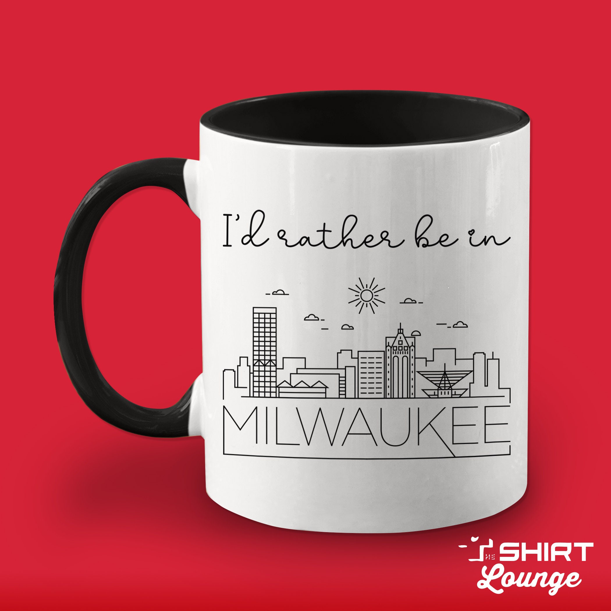 Milwaukee Tool Logo Mug Black Ceramic Photo Power Tools Coffee Cup